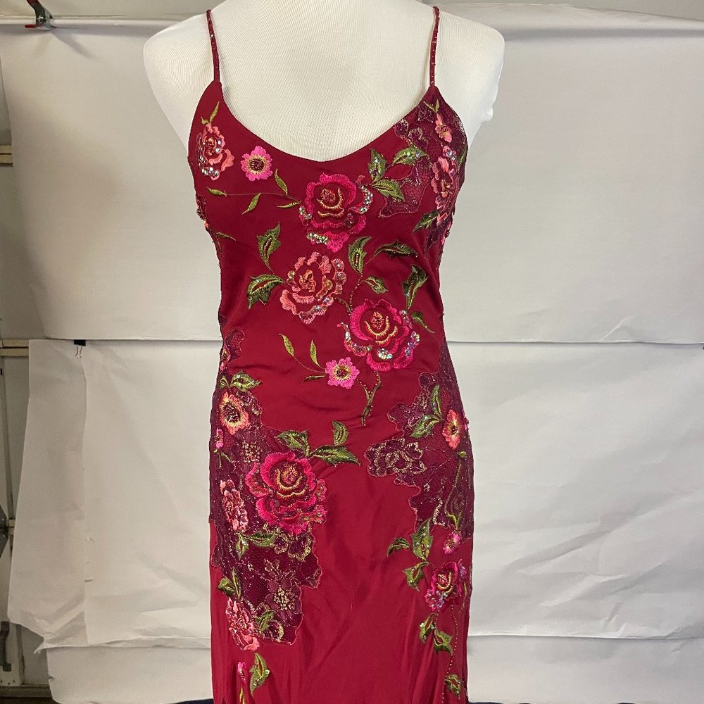 Womens evening gown/dress hand beaded and ewmbroidered